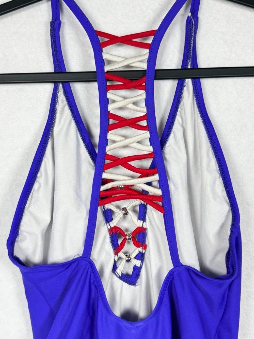 Venus USA Patriotic Crisscross One Piece Swimsuit Sm/Med - Picture 7 of 12